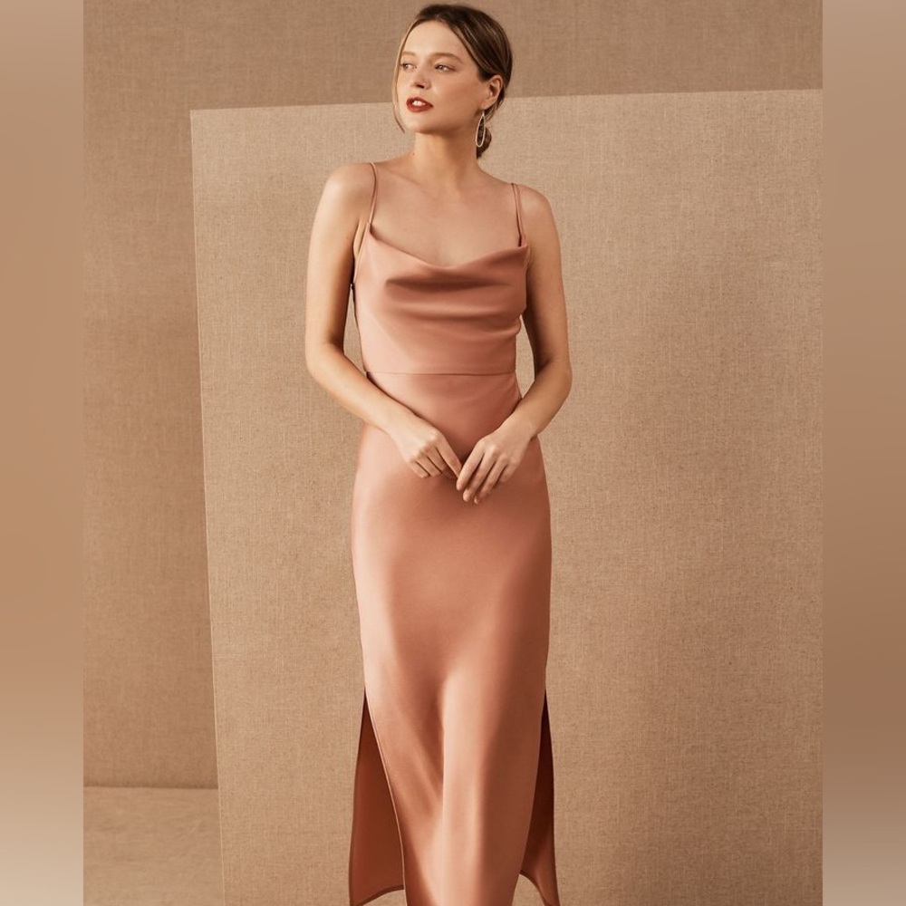BHLDN Cowl Neck Dress